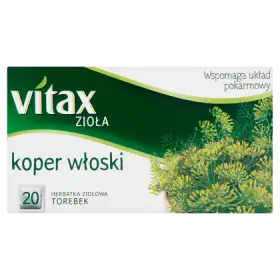 Vitax Zioła Herbatka ziołowa koper włoski 30 g (20 x 1,5 g)
