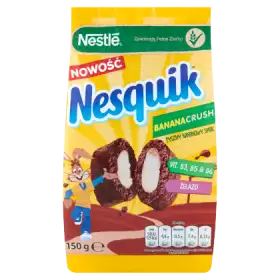 Nestlé Nesquik BananaCrush Płatki śniadaniowe 150 g