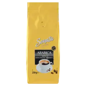 Sonata Coffee Arabica 100% Kawa palona ziarnista 250 g