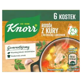 Knorr Rosół z kury z pietruszką i lubczykiem 60 g (6 x 10 g)