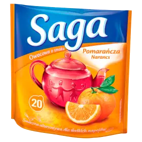 Saga Herbatka owocowa o smaku pomarańcza 34 g (20 torebek)
