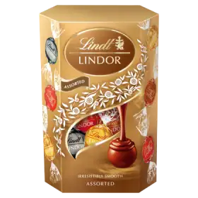 Lindt Lindor Praliny z czekolady mlecznej białej i gorzkiej 200 g
