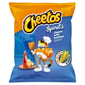 Cheetos Spirals Chrupki kukurydziane o smaku serowo-ketchupowym 30 g