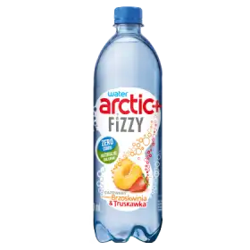 Arctic+ Fizzy Napój gazowany o smaku brzoskwinia & truskawka 750 ml