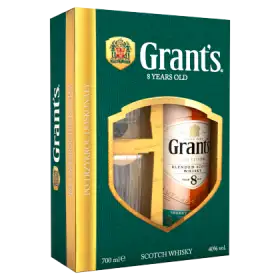 Grant's 8 Years Old Szkocka whisky 700 ml + 2 szklanki