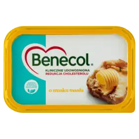 Benecol Tłuszcz do smarowania z dodatkiem stanoli roślinnych o smaku masła 400 g
