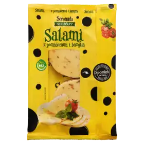 Serenada Ser żółty Salami z pomidorami i bazylią 135 g