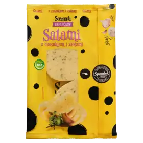 Serenada Ser żółty Salami z czosnkiem i ziołami 135 g