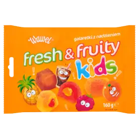 Wawel Fresh & Fruity Kids Galaretki z nadzieniem 160 g