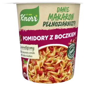 Knorr Danie makaron pełnoziarnisty pomidory z boczkiem 57 g