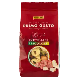 Primo Gusto Tortellini trzykolorowe z szynką prosciutto 250 g