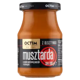 Octim Musztarda o smaku wędzonej papryki i rozmarynu 190 g