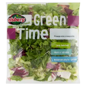 Eisberg Green Time Finezja mix z roszponką Mieszanka świeżych krojonych warzyw 150 g