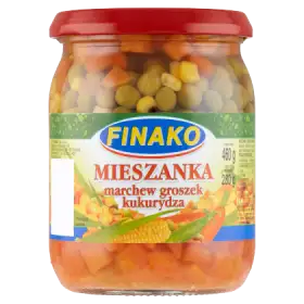 Finako Mieszanka marchew groszek kukurydza 460 g