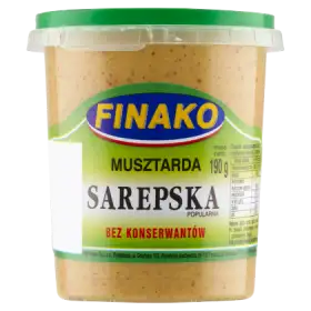 Finako Musztarda sarepska popularna 190 g