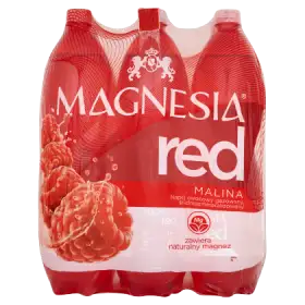 Magnesia Red Malina z sokiem owocowym Napój owocowy gazowany 6 x 1,5 l