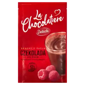 Delecta La Chocolatiere Czekolada do picia klasyczna z nutą maliny 30 g