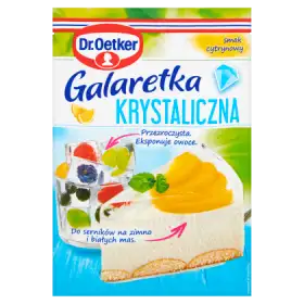 Dr. Oetker Galaretka krystaliczna smak cytrynowy 77 g