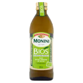 Monini Bios Oliwa z oliwek najwyższej jakości z pierwszego tłoczenia 500 ml