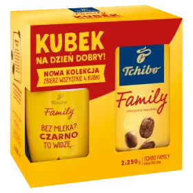Tchibo Family Kawa palona mielona 2 x 250 g i kubek