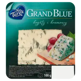 NaTurek Grand Blue Ser z niebieską pleśnią bogaty i kremowy 100 g