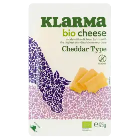 Klarma Bio ser typu Cheddar plastry 125 g