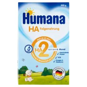 Humana HA 2 Hipoalergiczne mleko następne po 6. miesiącu 500 g
