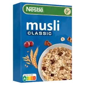 Nestlé Musli Classic Płatki zbożowe z rodzynkami i orzechami 350 g