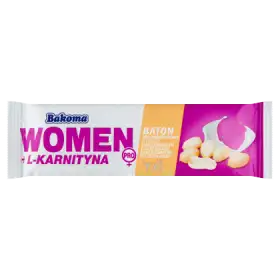 Bakoma Women Pro + L-karnityna Baton wysokobiałkowy o smaku śmietankowy 40 g