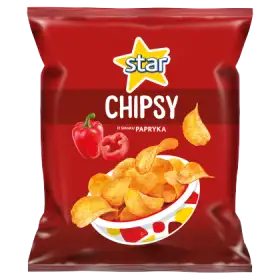 Star Chipsy o smaku papryka 22 g