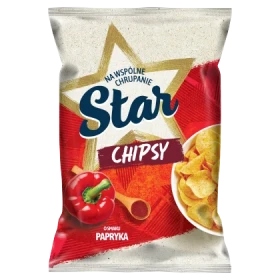Star Chipsy o smaku papryka 130 g