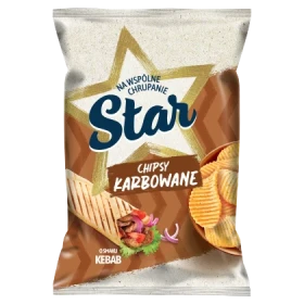 Star Chipsy karbowane o smaku kebab 130 g