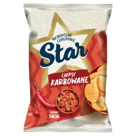 Star Chipsy karbowane o smaku salsa 130 g