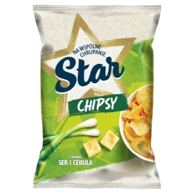 Star Chipsy o smaku ser i cebula 220 g