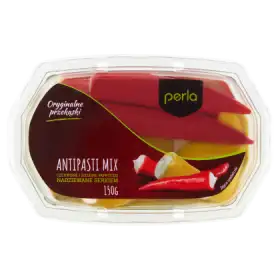 Perla Antipasti Mix Czerwone i zielone papryczki nadziewane serkiem 150 g