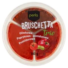 Perla Bruschetta Trio Pasta oliwkowa paprykowo-pomidorowa pomidorowa 180 g
