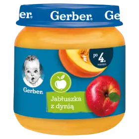 Gerber Jabłuszka z dynią dla niemowląt po 4. miesiącu 125 g