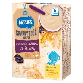 Nestlé Skarby Zbóż Kaszka owsiano-pszenna ze śliwką dla niemowląt po 6. miesiącu 250 g
