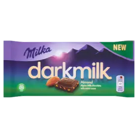 Milka Darkmilk Czekolada mleczna Almond 85 g