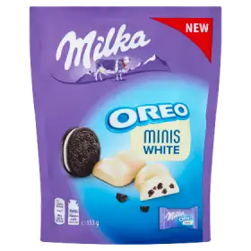 Milka Minis White Biała czekolada Oreo 153 g (10 sztuk)