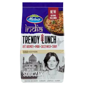 Melvit India Trendy Lunch ryż basmati imbir soczewica curry 300 g