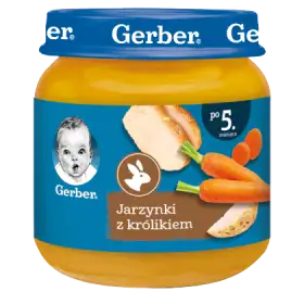 Gerber Jarzynki z królikiem dla niemowląt po 5. miesiącu 125 g