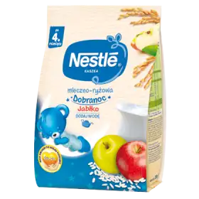 Nestlé Kaszka dobranoc mleczno-ryżowa jabłko dla niemowląt po 4. miesiącu 230 g