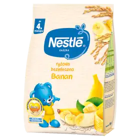 Nestlé Kaszka ryżowa bezmleczna banan dla niemowląt po 4. miesiącu 180 g