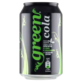 Green Cola Gazowany napój bez kalorii 330 ml
