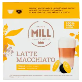 Mr & Mrs Mill Latte Macchiato Kawa w kapsułkach 193,6 g (8 x 17,8 g i 8 x 6,4 g)
