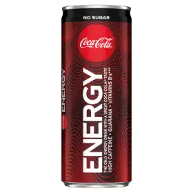 Coca-Cola Energy No Sugar Napój gazowany energetyzujący 250 ml