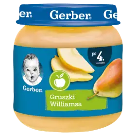 Gerber Gruszki Williamsa dla niemowląt po 4. miesiącu 125 g