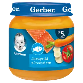Gerber Jarzynki z łososiem dla niemowląt po 5. miesiącu 125 g