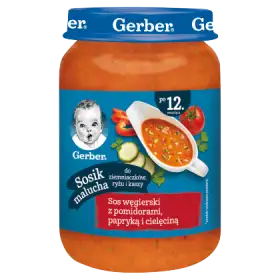 Gerber Sos węgierski z pomidorami papryką i cielęciną dla dzieci po 12. miesiącu 190 g